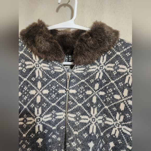 Vintage Maurices Lambswool Blend Full Zip Sweater Size Small - Picture 4 of 10